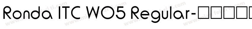 Ronda ITC W05 Regular字体转换